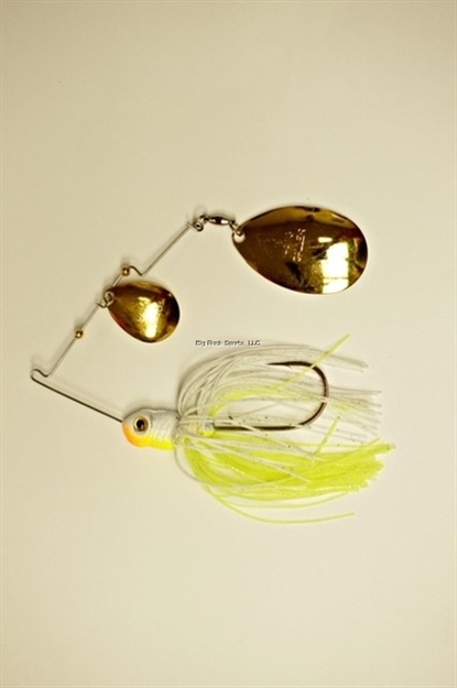 Picture of Lunker Lure Gen II Hawg Caller  Chart/White   Gold/Gold Colorado     Double Blade
