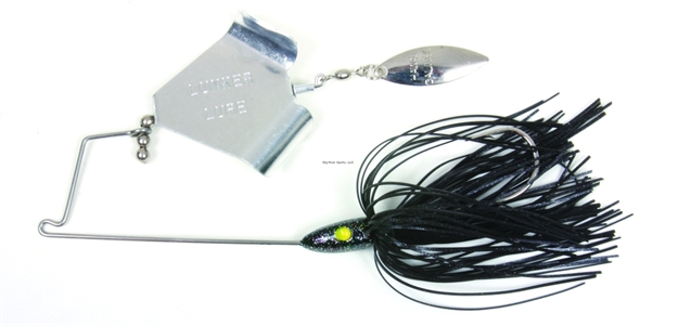 Picture of Lunker Lure Jump'n Jak Buzz Bait, 1/2 Oz, Black Skirt/Silver Blade