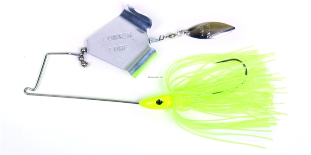 Picture of Lunker Lure Jump'n Jak Buzz Bait, 1/2 Oz, Chartreuse Skirt/Silver Blade
