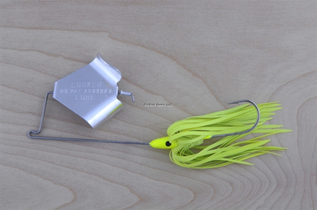 Picture of Lunker Lure Original Buzz Bait, 1/2 Oz, Chartreuse Skirt/Silver Blade
