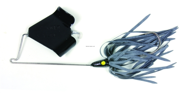 Picture of Lunker Lure Original Buzz Bait, 3/8 Oz, Black Skirt/Black Blade