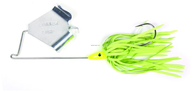 Picture of Lunker Lure Original Buzz Bait, 3/8 Oz, Chartreuse Skirt/Silver Blade