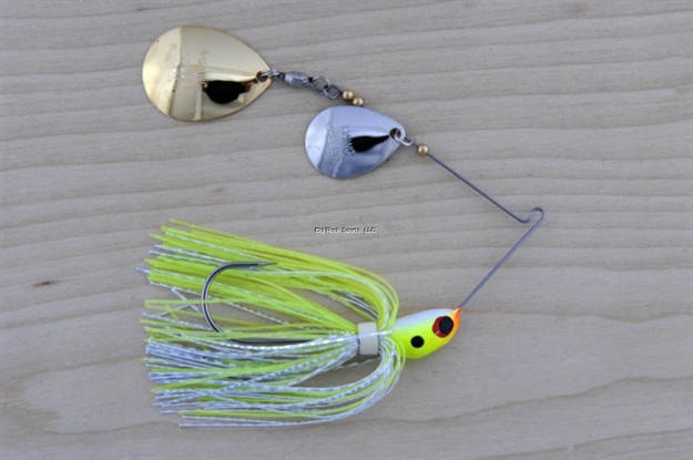 Picture of Lunker Lure Proven Winner Double Blade Spinnerbait, 1/2 Oz, Chartreuse White Head/Chartreuse White Chartreuse Skirt, Colorado