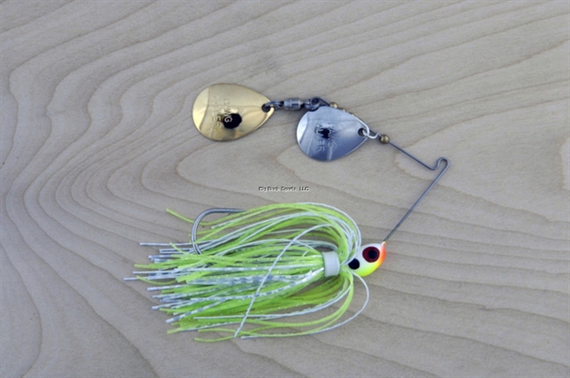 Picture of Lunker Lure Proven Winner Double Blade Spinnerbait, 1/4 Oz, Chartreuse White Head/Chartreuse White Skirt, Colorado
