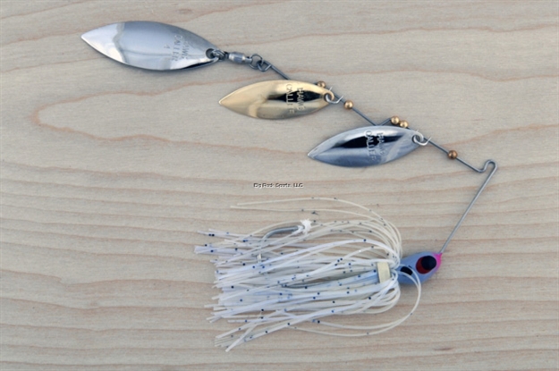 Picture of Lunker Lure Proven Winner Spinnerbait, 3/8 Oz, Blue Glimmer Head/Blue Glimmer Skirt, Willow