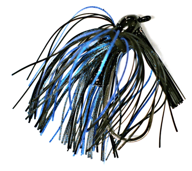 Picture of Lunker Lure Rattle Flip Jig, 1/2Oz,  Black Blue Strands