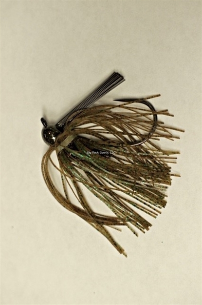 Picture of Lunker Lure Rattle Flip Jig, 1/2Oz, Pumpkin Green Flake