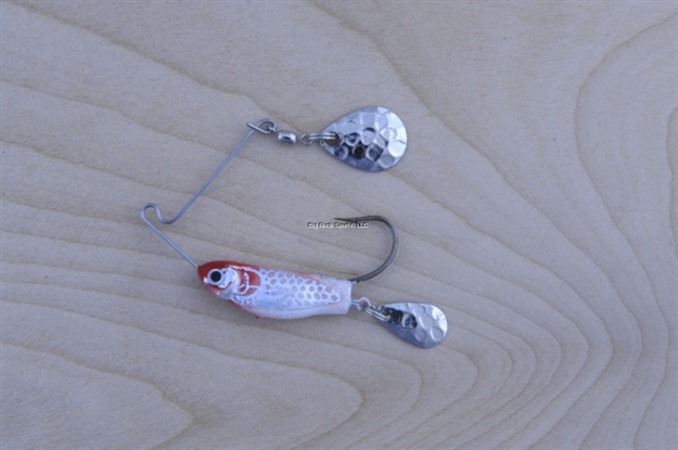 Picture of Lunker Lure Rattleback Crappie Spin, 1/8 Oz, White/Red