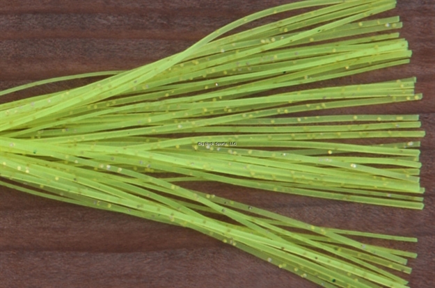 Picture of Lunker Lure Skirt, 3 1/2", Chartreuse/Gold Flake, 3/Pack