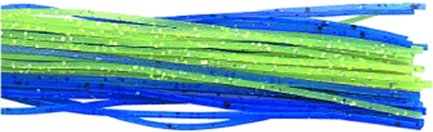 Picture of Lunker Lure Skirt, 3 1/2", Chartreuse/White/Silver Flake, 3/Pack