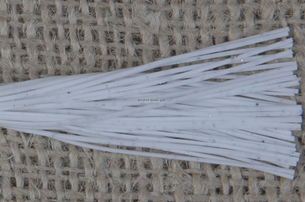 Picture of Lunker Lure Skirt, 3 1/2", White/Silver Flake, 3/Pack