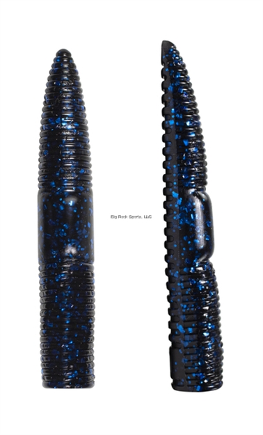 Picture of Lunkerhunt 3"  Finesse Worm - Black Blue Fleck, 8Pk