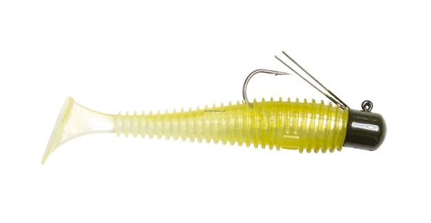 Picture of Lunkerhunt 3" Pre-Rigged Finesse Swimbait - 1/4Oz, Ayu, 1 Pre-Rigged & 2 Extra Bodies