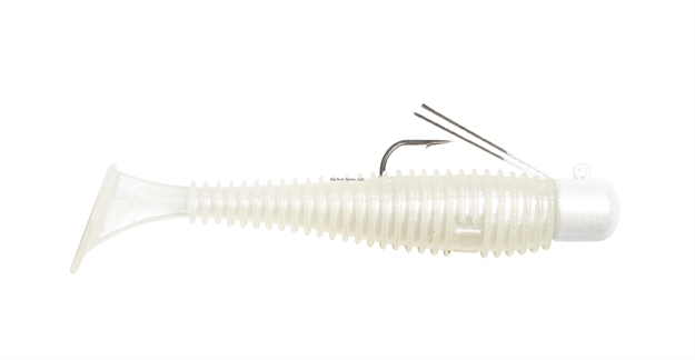 Picture of Lunkerhunt 3" Pre-Rigged Finesse Swimbait - 1/4Oz, Ghost, 1 Pre-Rigged & 2 Extra Bodies