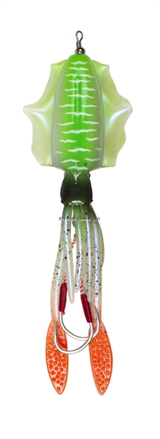 Picture of Lunkerhunt 5.25" Mantle Pre-Rigged Squid -3/0 Anodized Circle Hooks, 1.5Oz,  Deep Sea