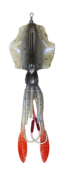 Picture of Lunkerhunt 5.25" Mantle Pre-Rigged Squid -3/0 Anodized Circle Hooks, 1.5Oz,  Ika