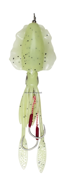 Picture of Lunkerhunt 5.25" Mantle Pre-Rigged Squid -3/0 Anodized Circle Hooks, 1.5Oz,  Ufo