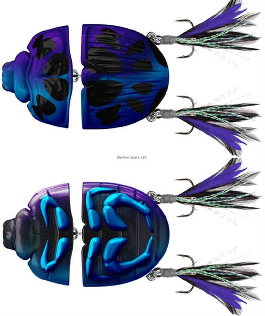 Picture of Lunkerhunt Battle Beetle - Cobalt - 2.25", 5/8Oz
