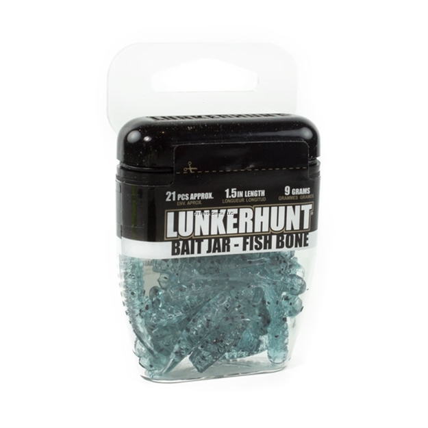 Picture of Lunkerhunt Fishbone Bait Jar, 1 1/2", Fast Fish