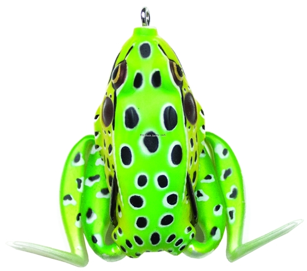 Picture of Lunkerhunt Lunker Frog Hollow Body Frog, 2 1/4" AT Rest/4 1/2" Extend, 1/2 Oz, Leopard, Floating LF03 628853460033