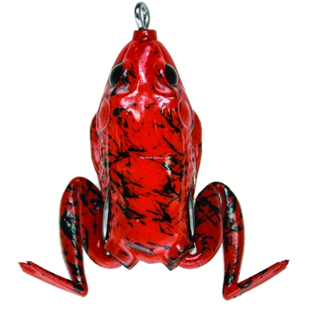 Picture of Lunkerhunt Pocket Frog Hollow Body Frog, 1 3/4" AT Rest/2 1/2" Extend, 1/4 Oz, Fire Belly, Floating