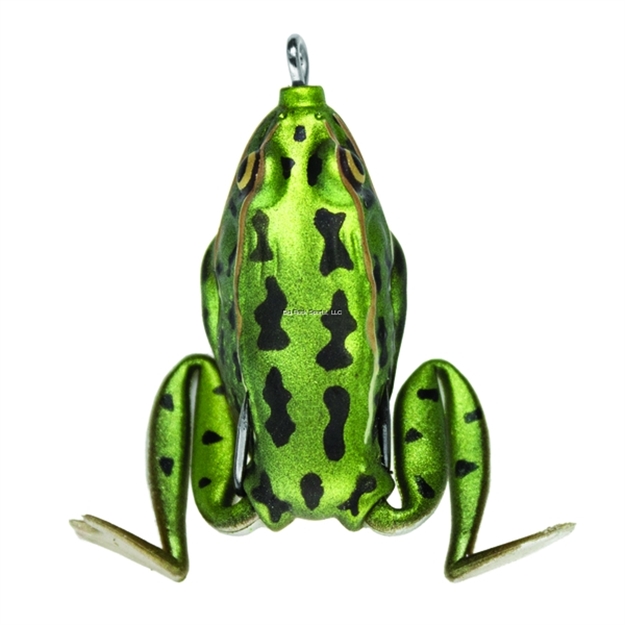 Picture of Lunkerhunt Pocket Frog Hollow Body Frog, 1 3/4" AT Rest/2 1/2" Extend, 1/4 Oz, Green Tea, Floating