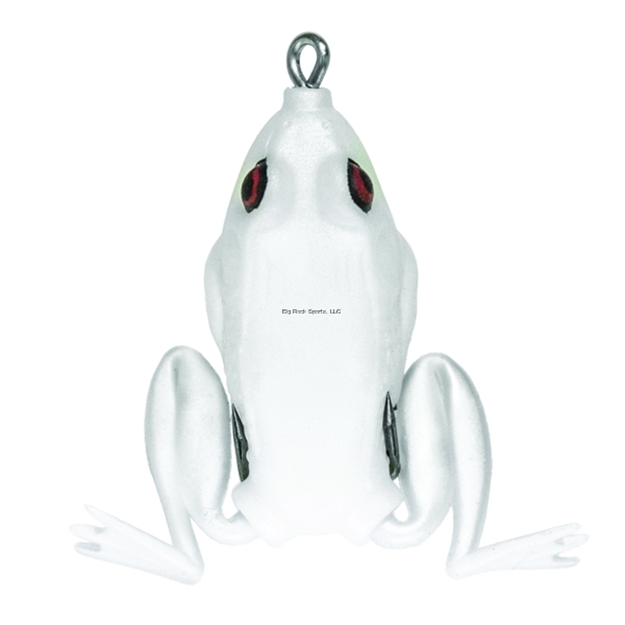 Picture of Lunkerhunt Pocket Frog Hollow Body Frog, 1 3/4" AT Rest/2 1/2" Extend, 1/4 Oz, Pearl, Floating