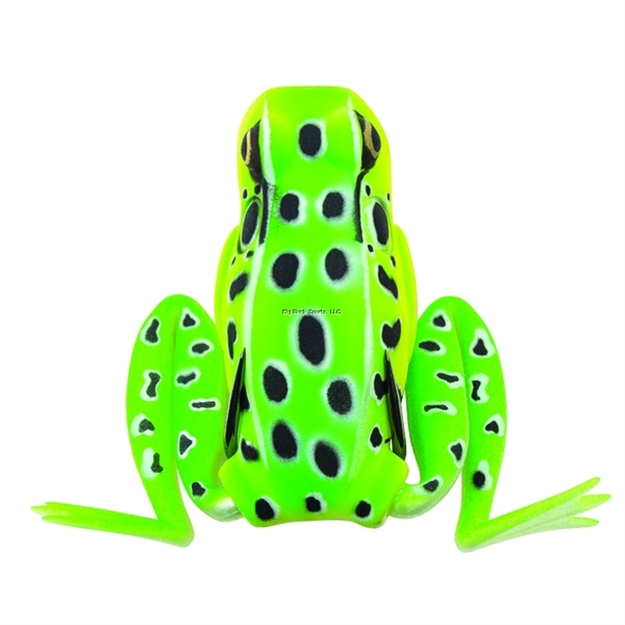 Picture of Lunkerhunt Popping Frog Hollow Body Frog, 2 1/4" AT Rest/1 3/4" Extend, 1/2 Oz, Leopard, Floating