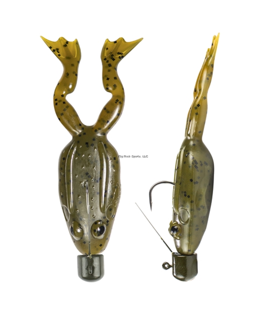 Picture of Lunkerhunt Pre-Rigged Finesse Frog - Green Pumpkin - 3", 1/4Oz