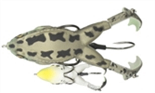 Picture of Lunkerhunt Prop Frog, 3 1/2", 1/2Oz - Green Tea PROPF01 628853884129