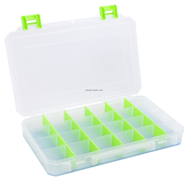 Picture of Lure Lock Large Utility Box With 4 Cavity, Ocean Blue Gel And Green Dividers