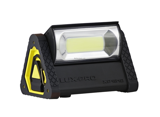 Picture of Luxpro 1050 Lumen Broadbeam Triangle Work Light, 225 Degeree Coverage, Magnetic Base, Hanging Hook, Soft Grip