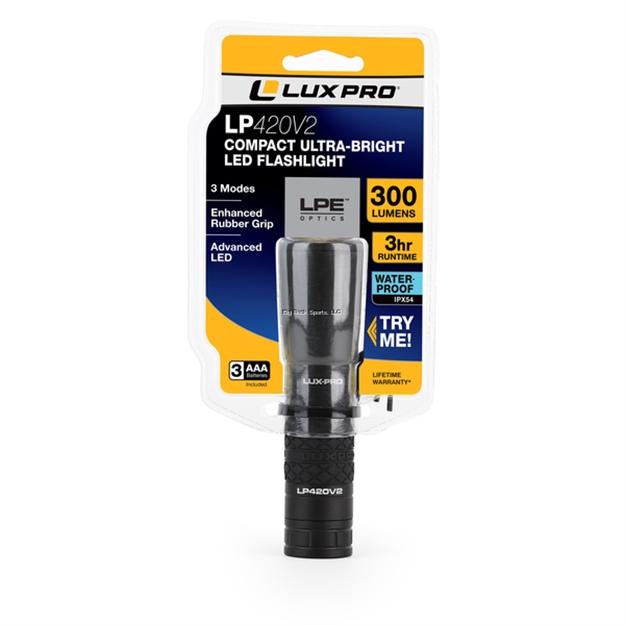 Picture of Luxpro 300 Lumen Led Flashlight, 3Xaaa Included, 3- Modes