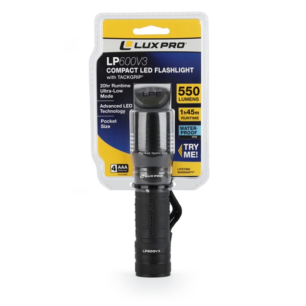 Picture of Luxpro High Output 550 Lumen Led Flashlight, 4Xaaa Included, 3- Modes