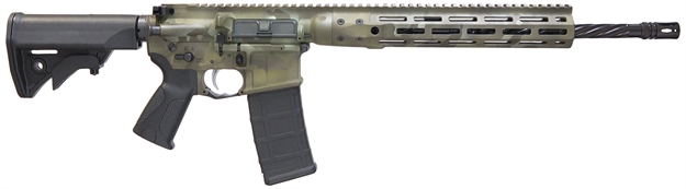Picture of  Lwrc Icdir5fdc16ml Lwrci Direct Impingement 5.56X45mm Nato 30+1 16.10" Barrel,  Exclusive Multicam Finish, A2 Flash Hider, Steel Receiver, Black Oem Stock, Magpul Moe+ Grip, Optics Ready