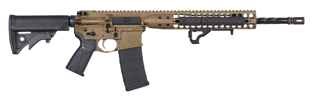 Picture of Lwrc Icdir5ck16 Individual Carbine Direct Impingement 5.56X45mm Nato 30+1 16.10" Barrel, Exclusive Flat Dark Earth, A2 Flash Hider, Steel Receiver, 6 Position Stock, Magpul Moe Grip, Optics Ready ICDIRCK16