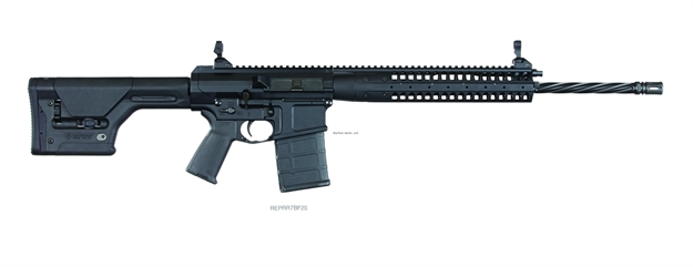 Picture of Lwrc Repr Semi-Auto Rifle 7.62X51 20" Spiral Fluted Bbl Side Charging Handle Black Anodize CA Compliant