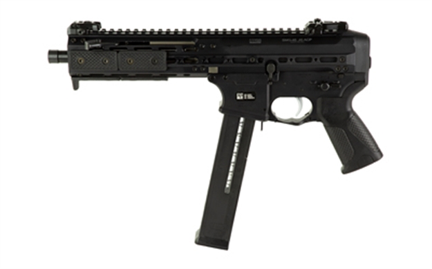 Picture of  Lwrc Smgp45b8s Smg  45 Acp 8.50" 25+1, Black, Magpul Flip UP Sight, Handstop & Rail Covers, QD Mount End Plate (No Brace) 850016966742