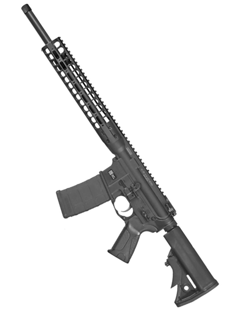 Picture of  Lwrc Icdir35b16l DI  350 Legend 5+1 16.10" Black Nitride Threaded Barrel, Black Receiver W/Picatinny Rail, M-Lok Handguard, Adjustable Black Polymer Stock, Lwrc Ultra Combat Grip, Ambidextrous