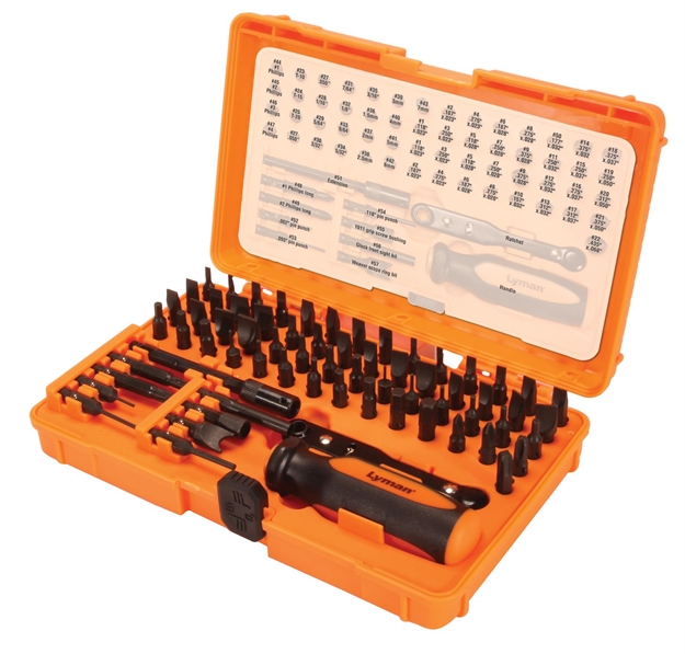 Picture of  Lyman 7991361 Master Gunsmith Tool Kit Multiple Universal 68 Pieces