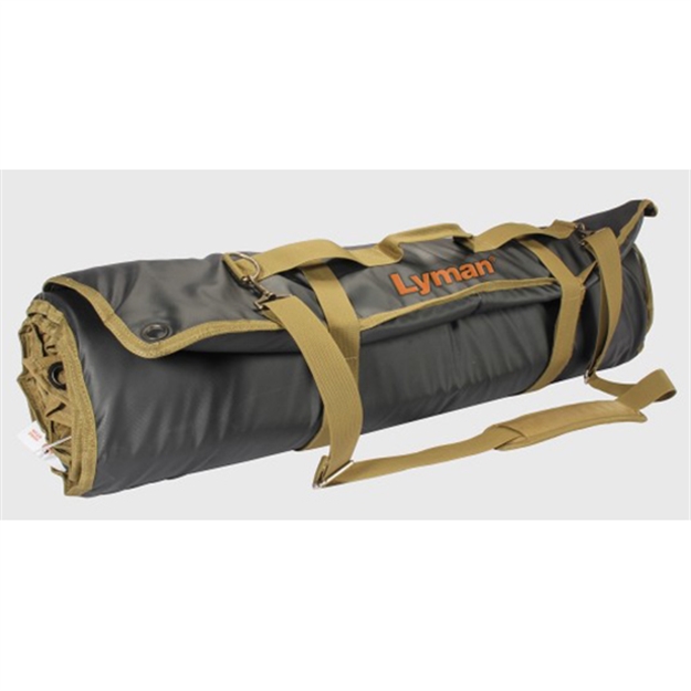 Picture of  Lyman 7837852 Tac-Mat HD Long Range Padded Shooting Mat Black 1000D Nylon 36"-87" Long