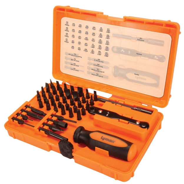 Picture of  Lyman 7991360 Master Gunsmith Tool Kit Multiple Universal 45 Pieces