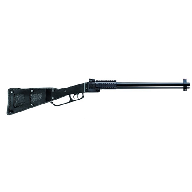 Picture of Chiappa Firearms 500188 M6  22 LR 12 Gauge 1+1 18.50" Blued Break Open Barrel, Blued Picatinny Rail Receiver, Fixed W/Storage Black Metal Stock, Right Hand 500.188 053670716353