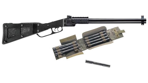Picture of Chiappa Firearms M6 Folding Rifle/Shotgun Combo 22 Mag | 12 GA W/X-Caliber 12Ga Adapter Set Blued Rem Choke Pps Foam & Steel Stk W/Cleaning Kit CF500.185 053670716384