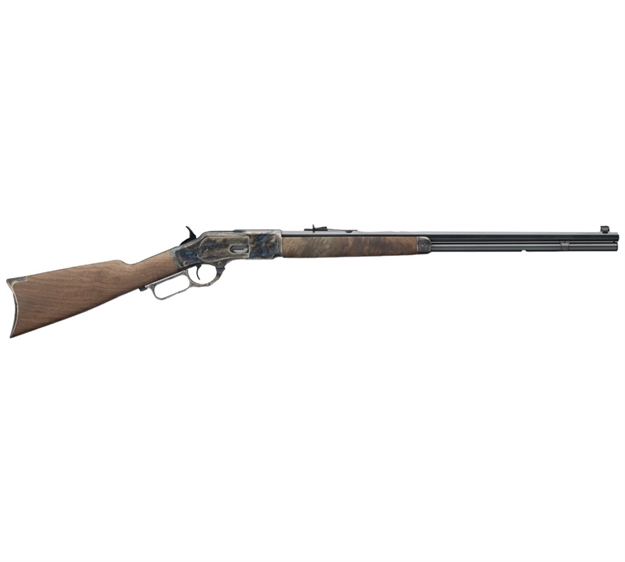 Picture of  Winchester Guns 534217137 Model 1873 Sporter 38 Special, 357 Mag 14+1 Cap 24" Octagon Barrel Color Case Hardened Rec Satin Oiled Walnut Fixed Straight Grip Stock Right Hand (Full Size) 048702004254