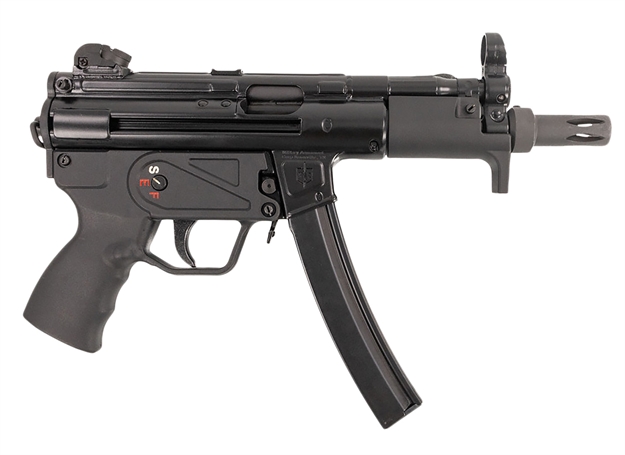 Picture of Mac 12750005 5K  9Mm Luger 30+1 5.80" Black Phosphate Steel Threaded Barrel, Black Phosphate Optics Ready Receiver/Frame, Black Grip, Ambidextrous MAC5K