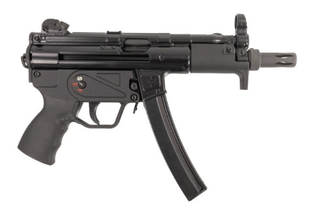 Picture of Mac 12750005 5K  9Mm Luger 30+1 5.80" Black Phosphate Steel Threaded Barrel, Black Phosphate Optics Ready Receiver/Frame, Black Grip, Ambidextrous MAC5K