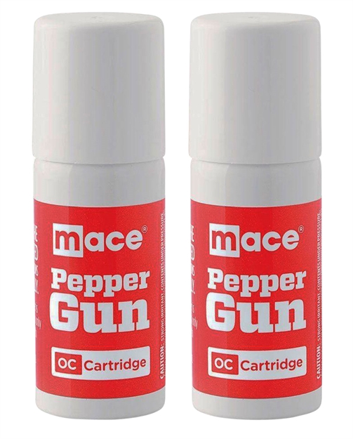 Picture of Mace 80721 Pepper Gun Refill Cartridge 28 Grams OC Pepper 20 FT Range 2 Per Pack