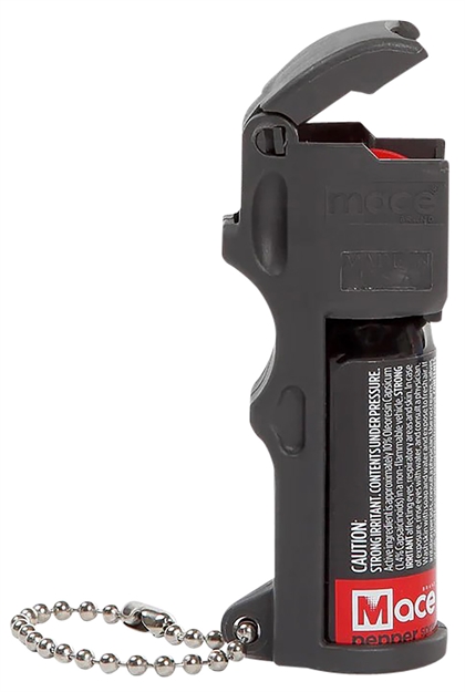 Picture of  Mace 80745 Pocket Pepper Spray OC Pepper Range 10 FT Black Includes Built IN Keychain