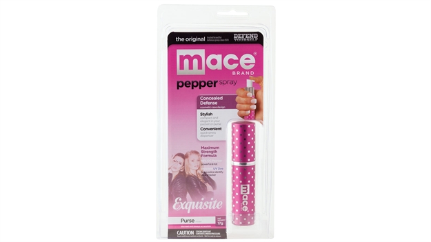 Picture of Mace Brand Concealed Defense Pepper Spray, Pink Polka Dots
